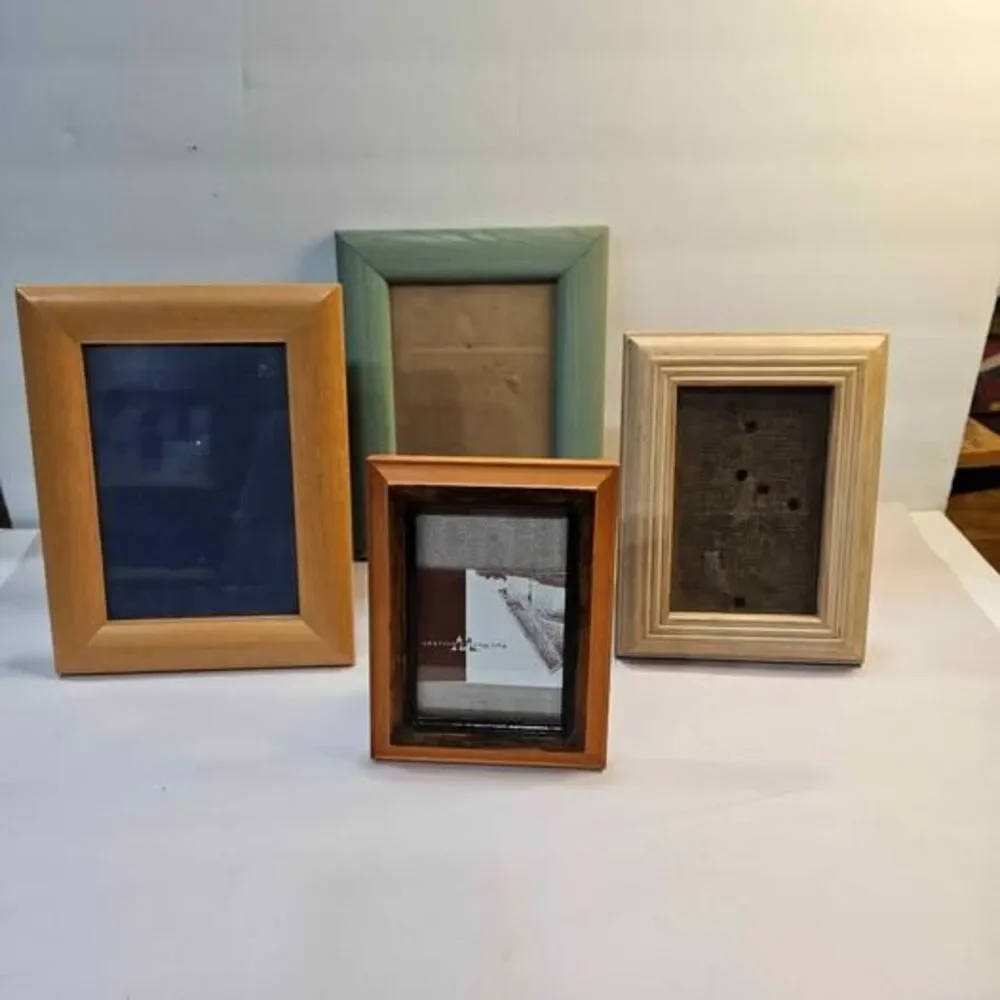 Set of 4 Assorted Wooden Picture Frames